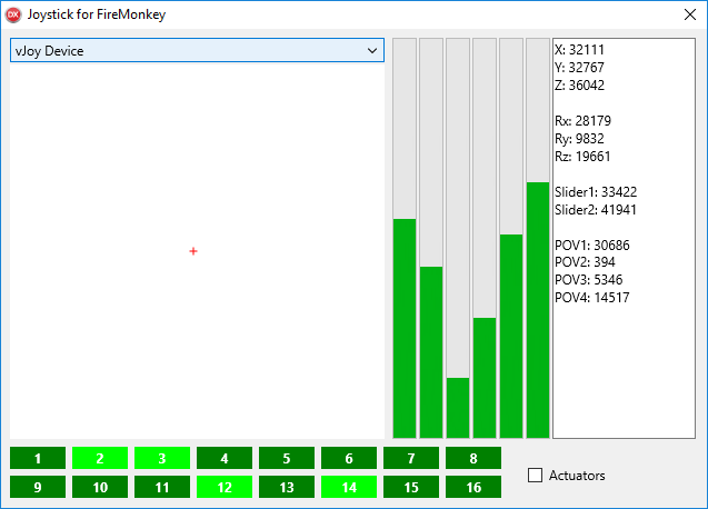 Winsoft DirectX Joystick for FireMonkey v1.6 Delphi/C++ Builder XE7 - 10.4 Full Source